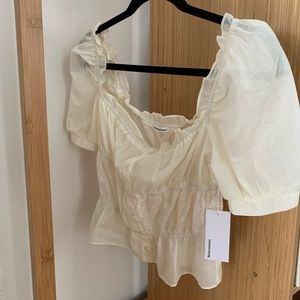 Reformation Sicilia linen blouse